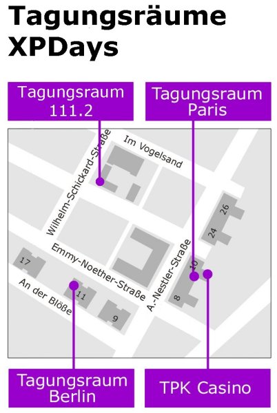 Lageplan der Tagunsräume